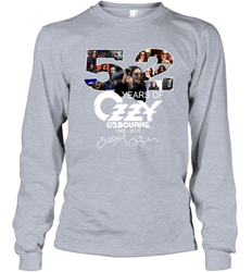52 Years of Ozzy Osbourne signatures Long Sleeve T-Shirt - kambletee
