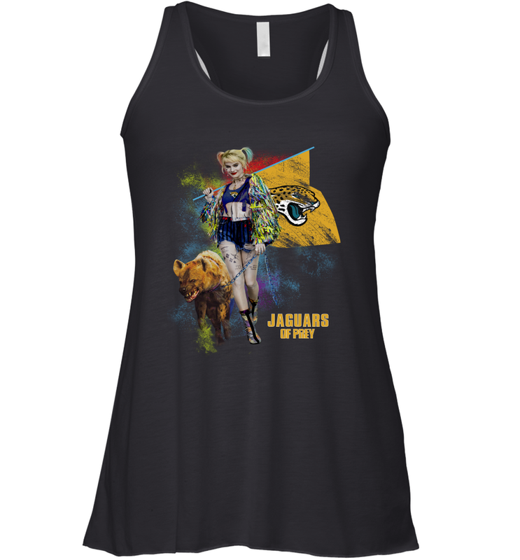Harley Quinn Jacksonville Jaguars Of Prey Racerback Tank - kambletee
