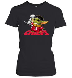 Kansas City Chiefs Baby Yoda Patrick Mahomes Women's T-Shirt - kambletee