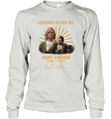 Legends never die Kurt Cobain 1967 1994 signature Long Sleeve T-Shirt - kambletee