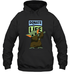 Baby Yoda Dabbing Donate Life Hoodie - kambletee