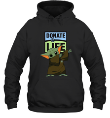 Baby Yoda Dabbing Donate Life Hoodie - kambletee