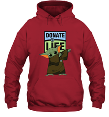 Baby Yoda Dabbing Donate Life Hoodie - kambletee