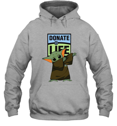 Baby Yoda Dabbing Donate Life Hoodie - kambletee