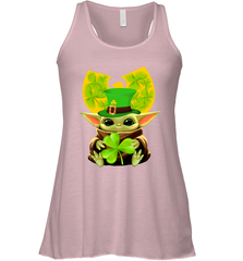 Wu Tang Clan baby Yoda hug Irish clover Racerback Tank - kambletee