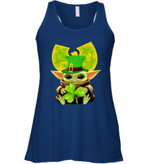 Wu Tang Clan baby Yoda hug Irish clover Racerback Tank - kambletee