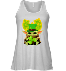 Wu Tang Clan baby Yoda hug Irish clover Racerback Tank - kambletee
