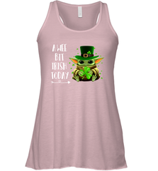 Baby Yoda hug St Patricks Day a wee bit Irish today Racerback Tank - kambletee
