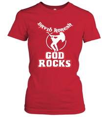 David Koresh God Rocks Women's T-Shirt - kambletee