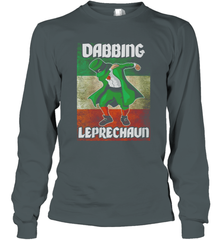 St Patricks Day Irish Dabbing Leprechaun Long Sleeve T-Shirt - kambletee
