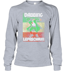 St Patricks Day Irish Dabbing Leprechaun Long Sleeve T-Shirt - kambletee
