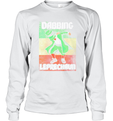 St Patricks Day Irish Dabbing Leprechaun Long Sleeve T-Shirt - kambletee