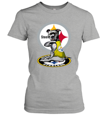 Pitbull Rottweiler I Love Pittsburgh Steelers Women's T-Shirt - kambletee