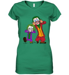 Double Joker Calvin and Hobbes Women's V-Neck - kambletee