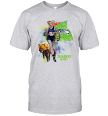 Harley Quinn Seattle Seahawks Of Prey Men's T-Shirt - kambletee