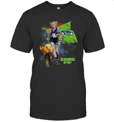 Harley Quinn Seattle Seahawks Of Prey Men's T-Shirt - kambletee