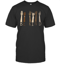 Sign Language be Kind Men's T-Shirt - kambletee