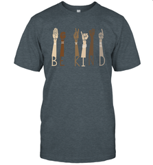Sign Language be Kind Men's T-Shirt - kambletee