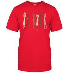 Sign Language be Kind Men's T-Shirt - kambletee