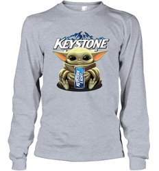 Yoda hug Keystone Light Long Sleeve T-Shirt - kambletee