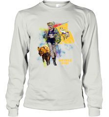 Harley Quinn Minnesota Vikings Of Prey Long Sleeve T-Shirt - kambletee