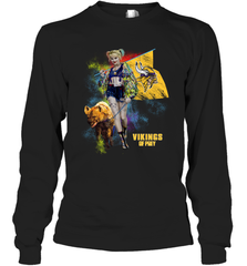 Harley Quinn Minnesota Vikings Of Prey Long Sleeve T-Shirt - kambletee