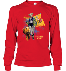 Harley Quinn Minnesota Vikings Of Prey Long Sleeve T-Shirt - kambletee
