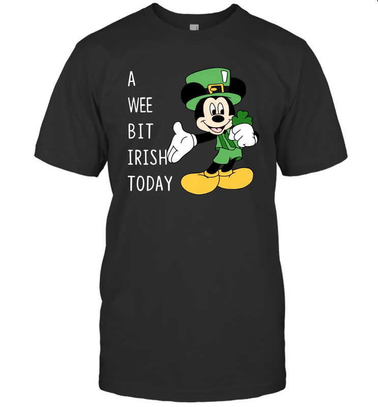 Mickey's Mouse A Wee Bit Irish Today Men's T-Shirt - kambletee