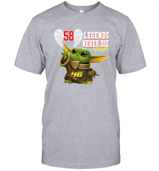 Baby Yoda Valentino Rossi Legends Never Die Men's T-Shirt - kambletee