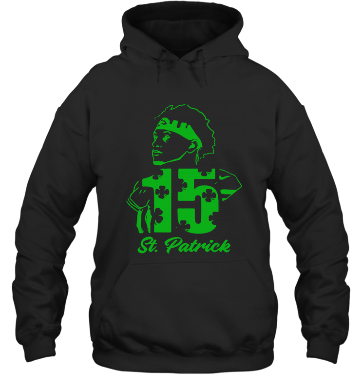 Happy St. Patrick's Day 15 Patrick Mahomes Kansas City Chiefs Hoodie - kambletee