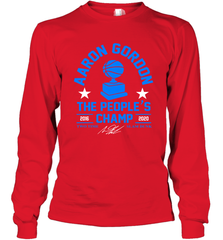 KAARON GORDON THE PEOPLE'S CHAMP 2016 2020 Long Sleeve T-Shirt - kambletee