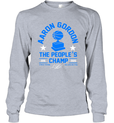 KAARON GORDON THE PEOPLE'S CHAMP 2016 2020 Long Sleeve T-Shirt - kambletee