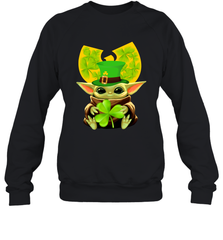 Wu Tang Clan baby Yoda hug Irish clover Sweatshirt - kambletee