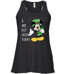 Mickey's Mouse A Wee Bit Irish Today Racerback Tank - kambletee