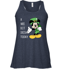 Mickey's Mouse A Wee Bit Irish Today Racerback Tank - kambletee