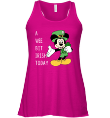 Mickey's Mouse A Wee Bit Irish Today Racerback Tank - kambletee
