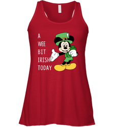 Mickey's Mouse A Wee Bit Irish Today Racerback Tank - kambletee