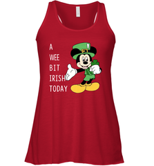 Mickey's Mouse A Wee Bit Irish Today Racerback Tank - kambletee