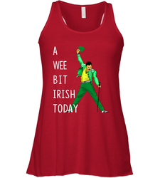 Freddie Mercury A Wee Bit Irish Today Racerback Tank - kambletee
