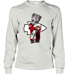 Baby Groot Kansas City Chiefs Hug Super Bowl Champions Long Sleeve T-Shirt - kambletee
