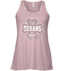 Patrick's Day Shamrock For Houston Texans Fans Racerback Tank - kambletee