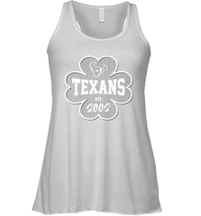 Patrick's Day Shamrock For Houston Texans Fans Racerback Tank - kambletee