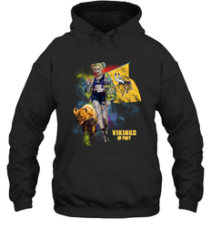 Harley Quinn Minnesota Vikings Of Prey Hoodie - kambletee