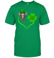 Elephant irish heart st patrick's day Men's T-Shirt - kambletee