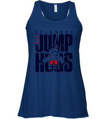 Columbus Jump Hugs Racerback Tank - kambletee