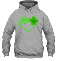 Chicago Cubs St Patrick's Day Heart Hoodie - kambletee