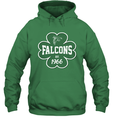 Patrick's Day Shamrock For Atlanta Falcons Fans Hoodie - kambletee