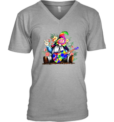Gnome playing guitar St Patrick's Day Men's V-Neck - kambletee