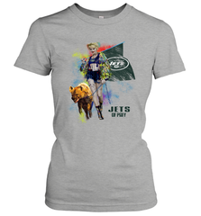 Harley Quinn New York Jets Of Prey Women's T-Shirt - kambletee