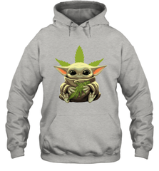 Baby Yoda hug weed Hoodie - kambletee